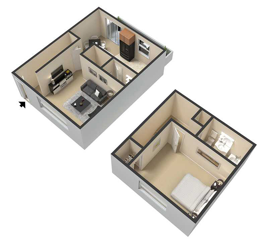 Beautiful and spacious 1 bedroom 1 bathroom unit with updated kitchen and eat-in dining room.